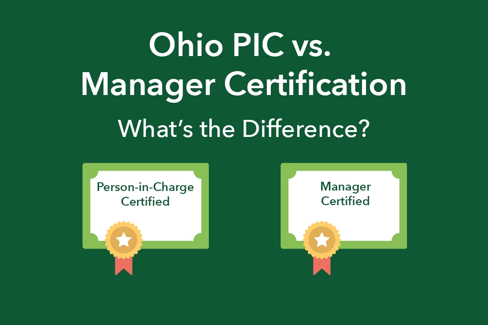 Ohio person-in-charge vs. manager certification