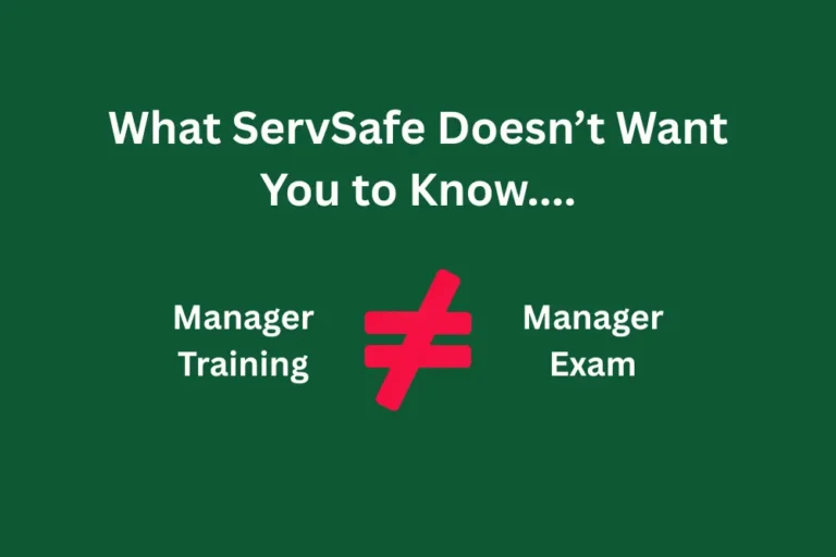 What ServSafe doesn't want you to know