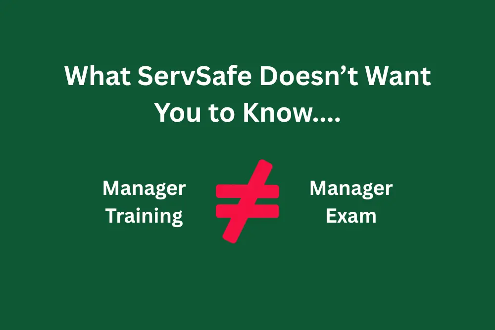 What ServSafe doesn't want you to know