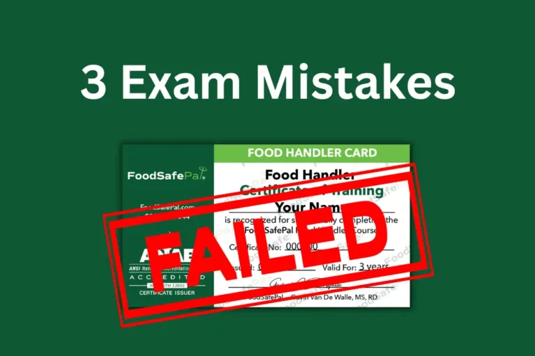 Food handler card test mistakes to avoid