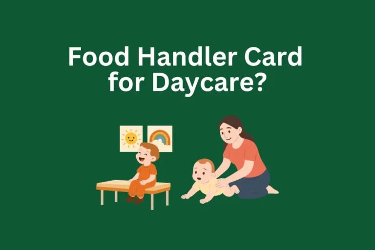 Daycare food handlers card